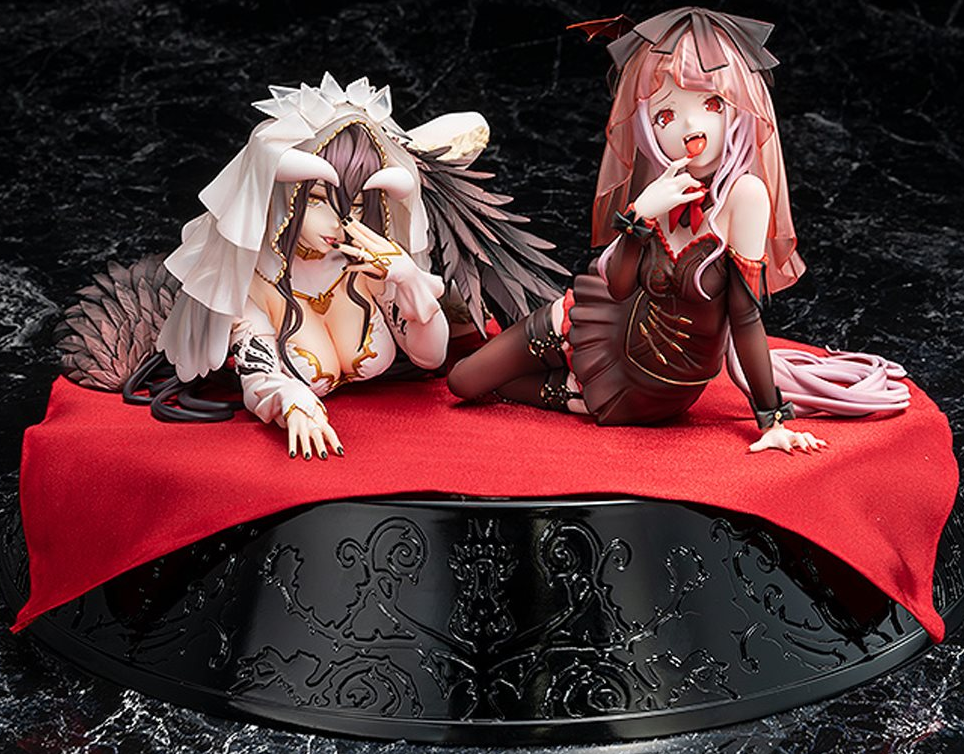 Tempting Devilish Overlord Season IV(4) Albedo and Shallter Bride Floor Guardians 1/7 Scale Statue Set from Kadokawa